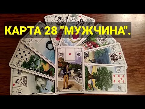 Видео: КАРТА 28 " МУЖЧИНА". Значение и сочетания карт Ленорман. Малая колода.