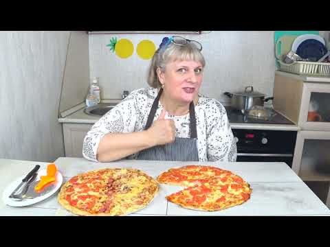 Видео: Едим такую ПИЦЦУ на завтрак ,обед и ужин ! Цельнозерновая мука +творог! Сочная, нежная, и полезная!