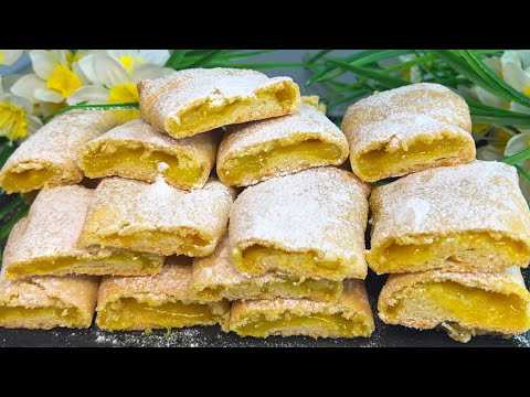 Видео: ГОТОВЬТЕ СРАЗУ ПОБОЛЬШЕ если есть 1 лимон и 5 минут!Печенье с лимонной начинкой к чаю тает во рту!