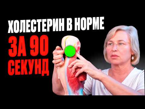 Видео: Холестерин в норме за 90 секунд! 2 точки на затылке спасают сосуды от бляшек
