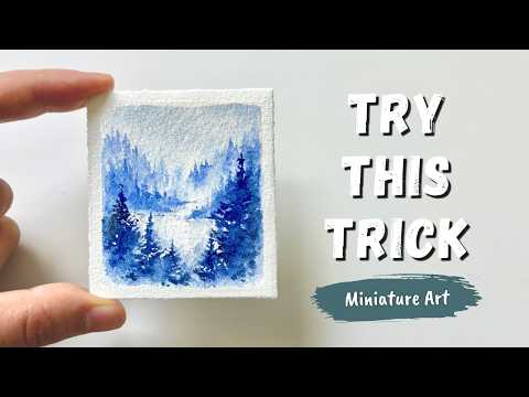 Видео: Этот трюк с акварелью изменил мой подход к рисованию лесов ✧