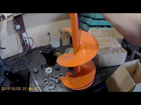 Видео: ямобур на мини технику .