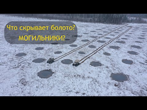 Видео: МОГИЛЬНИКИ? ПОЛИГОН захоронения ТЯО? Часть-1 Экспедиции к загадочным объектам среди бескрайних болот