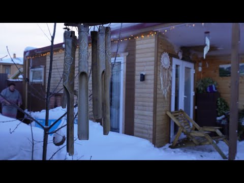 Видео: "Осознанная БАНЯ". Челябинск. Парная без двери, ЧАН из ванны и кирпича, греемся на улице 🤫