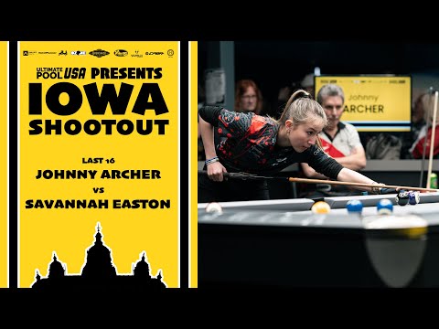 Видео: Джонни Арчер против Саванны Истон | 1/8 финала | Ozone Billiards Iowa Shootout