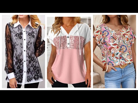 Видео: Мода 2025 года. КРАСИВЫЕ БЛУЗКИ. 100 идей для красивых блузок. Повседневные стили 24/25. #мода #р...