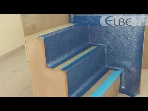 Видео: 08 Изоляция ступеней, монтаж на ступенях ПВХ для бассейна