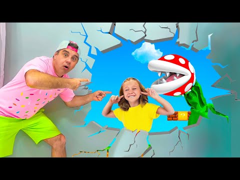 Видео: Настя и папа в секретной комнате