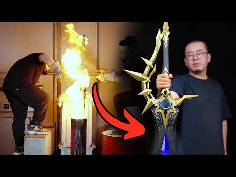 Видео: Ковка 20 кг высокоуглеродистой хромистой стали — лучшее оружие «Dawnmaker» из Honkai Star Rail