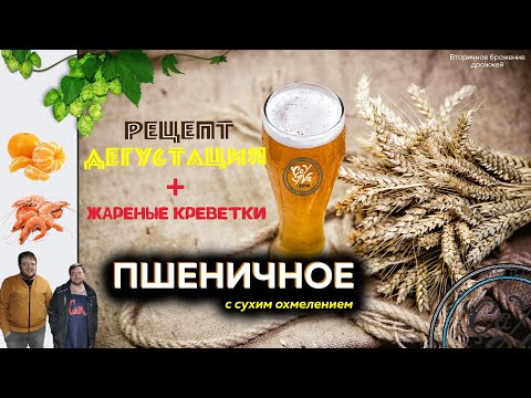 Видео: Пшеничное пиво с сухим охмелением | Жареные креветки | Пиво в домашних условиях | Wheat beer