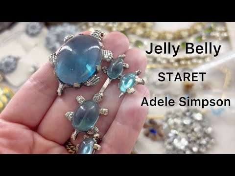 Видео: Уникальные находки: STARET, Adele Simpson, Trifari, Jelly Belly, Lisner, серебро!