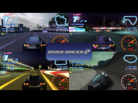 Видео: Ridge Racer 2 (PSP) - Все Гоночные Трассы