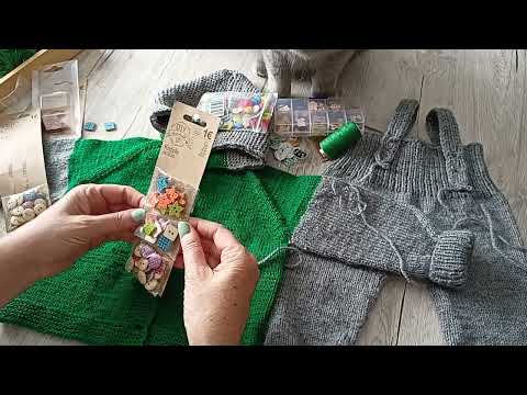 Видео: 🧶 Детский костюм. До 3х месяцев. Кофта и штаны. Вяжем вместе