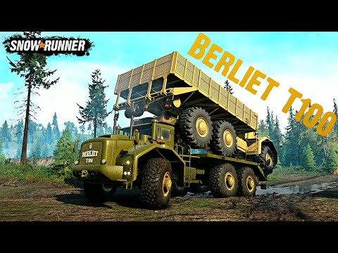 Видео: Berliet T100 Обзор Мода SnowRunner