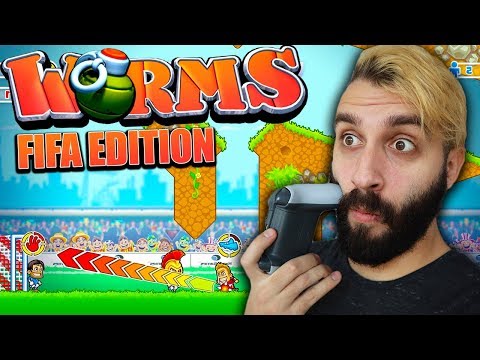 Видео: ФУТБОЛЬНЫЙ WORMS - ОЧЕНЬ ВЕСЕЛАЯ ИГРА!