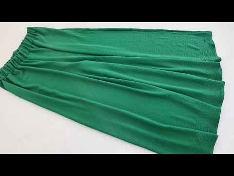 Видео: Как сшить широкие брюки, очень просто 🍀Как сшить расклешенную юбку/брюки палаццо🪡