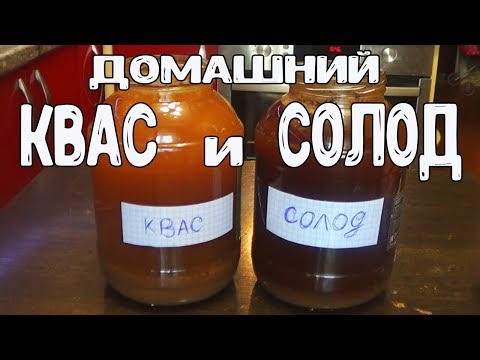 Видео: Домашний квас и солод на сухой закваске из мария-ра. КВАС. СОЛОД.