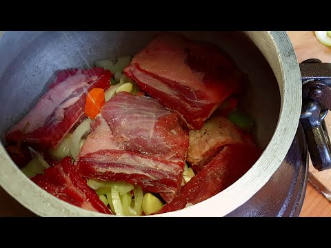 Видео: Говяжьи ребра в пиве в Афганском казане. Простой рецепт.