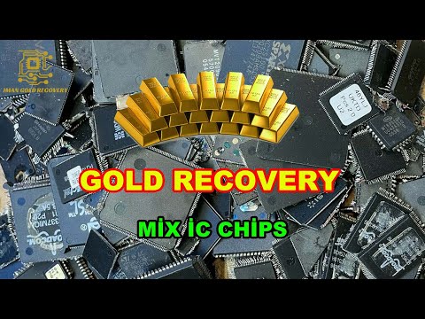 Видео: Как восстановить золото из микросхем ИС, удаленных из электронной печатной платы.Лом копмутеров