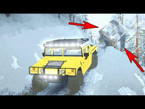 Видео: СПАСАЕМ АВТОБУС С ТУРИСТАМИ ИЗ СНЕЖНОГО ПЛЕНА - ЗИМНИЙ SPINTIRES
