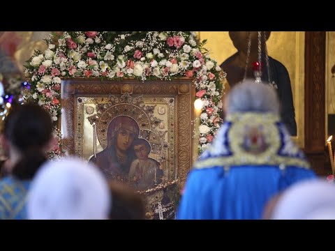 Видео: Акафист перед чудотворной Святогорской иконой Божией Матери в канун Её празднования 29.7.19 г.