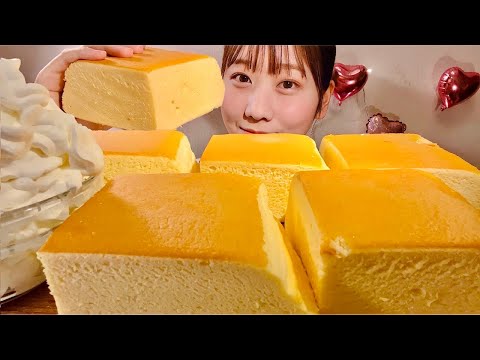 Видео: ASMR Тайваньский торт Кастелла【русские субтитры】【Mukbang/ Eating Sounds】