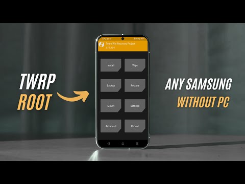 Видео: Как установить TWRP и рутировать телефоны Samsung без ПК | Root + TWRP + Bootloader без ПК