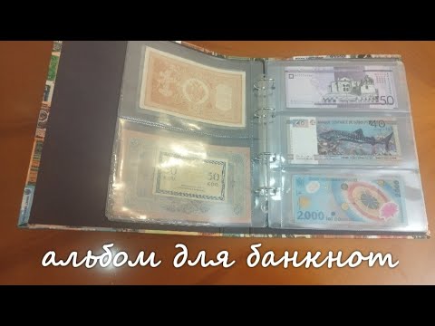 Видео: новый альбом для банкнот! И моя коллекция! #нумизматика #коллекция #монеты #бонистика