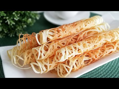 Видео: Сладкие, ХРУСТЯЩИЕ и просто вкусные АЖУРНЫЕ блинчики | Блины-паутинки | Crispy gossamer pancakes