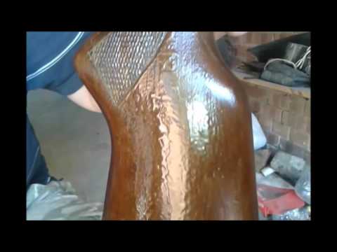 Видео: Нанесение воска на приклад