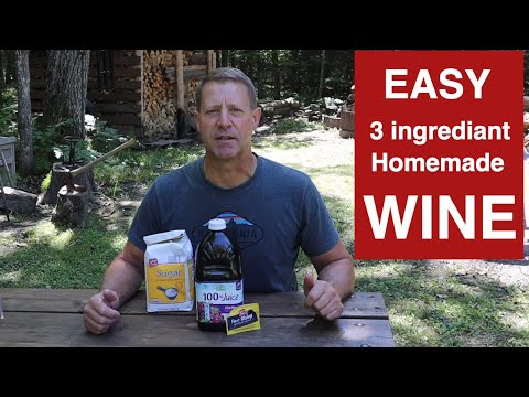 Видео: Простое домашнее вино всего из 3 ингредиентов!