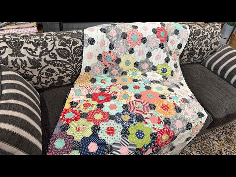 Видео: Часть 4 Моё первое шестиугольное одеяло ЗАКОНЧЕНО… #englishpaperpieceing #patchwork