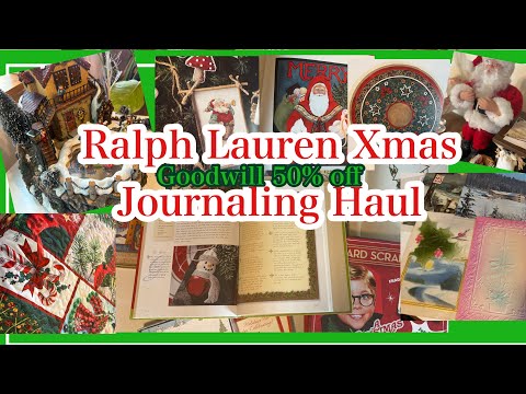 Видео: Рождественский набор для записей в стиле Ральфа Лорена | Скидка 50% на благотворительность! | Кни...