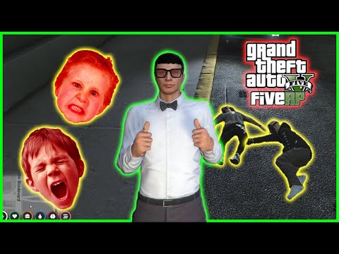Видео: Зануда заставляет злых детей прекратить ярость в GTA RP