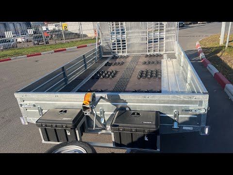 Видео: Дооборудование прицепа для двух снегоходов и двух квадроциклов