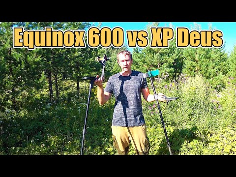 Видео: Minelab Equinox 600 и XP Deus сравниваем глубину металлоискателей