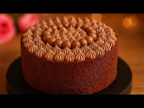 Видео: Этот шоколадный торт просто божественен! 🍫 Мягкий, кремовый и неотразимый!