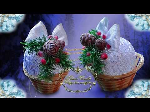 Видео: Еловая веточка и шишки из фоамирана для новогоднего декора/Spruce twig and cones of foamiran for New