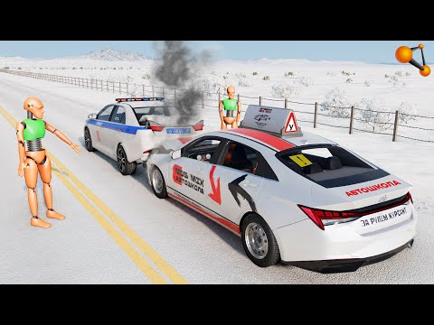 Видео: УРОК СМЕРТИ! ИНСТРУКТОР НЕ ПОМЕНЯЛ ЛЕТНЮЮ РЕЗИНУ | BeamNG.drive