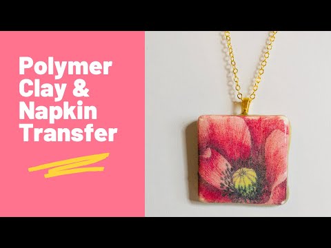 Видео: Мастер-класс по переносу рисунка на салфетки из полимерной глины
