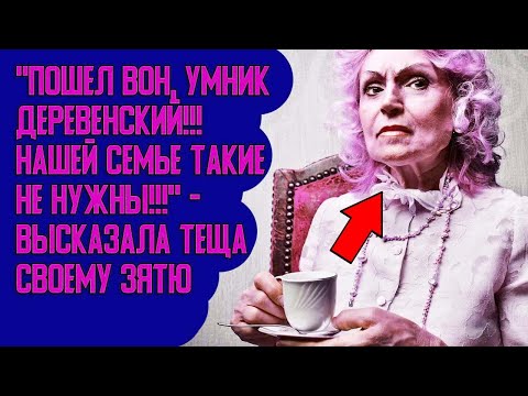 Видео: Вон из нашей семьи, деревенский умник - кричала теща зятю. Истории из жизни.