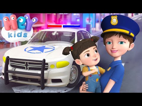 Видео: Полицейска Кола 🚔 Детски Песни - HeyKids