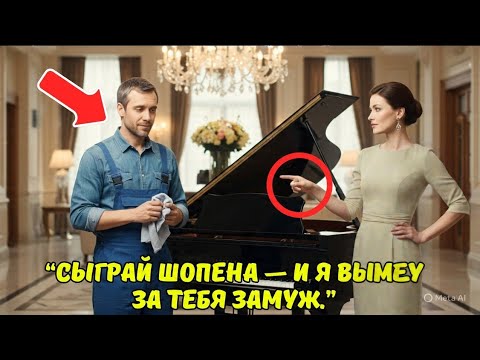 Видео: «Сыграй Шопена — и я выйду за тебя замуж», — сказала миллионерша. Но ответ уборщика её ошеломил