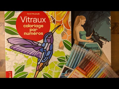 Видео: Законченные раскраски Vitraux  и Fantasy Hachette. Листаю и болтаю 😸