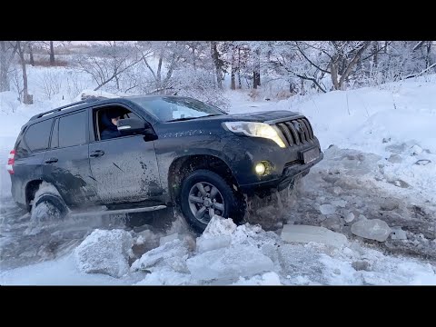 Видео: Toyota Prado в ледовом плену !