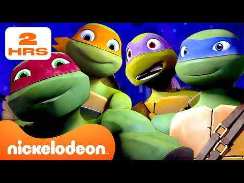 Видео: Черепашки-ниндзя | 2 ЧАСА Лучших Моментов Друзей из Teenage Mutant Ninja Turtles! 💚 | Nickelodeon