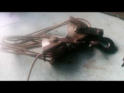 Видео: Самодельный полиспаст: модернизация.