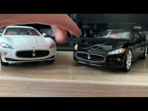 Видео: Сравнение моделей Maserati GranTurismo от Mondo Motors и Bburago в масштабе 1/24