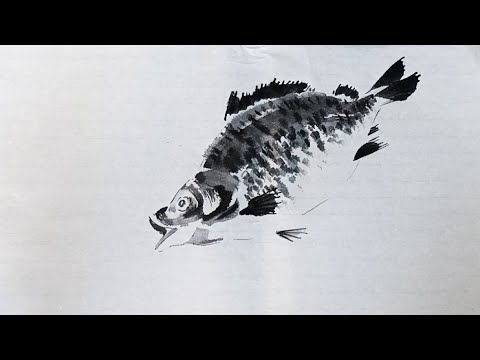 Видео: Урок 2.1 Рисуем карася в технике гохуа. / Chinese painting