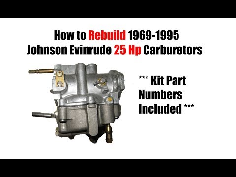 Видео: Ремонт карбюратора Johnson Evinrude 25 л.с.